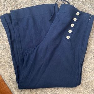 J.crew sailor pants linen